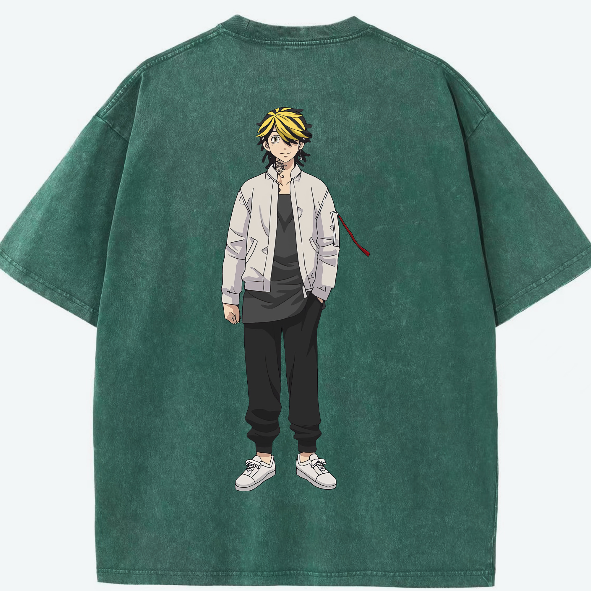 （画像用） 東京リベンジャーズ Tokyo Revengers 綿100% ヴィンテージ風 半袖Tシャツ（背面プリント）